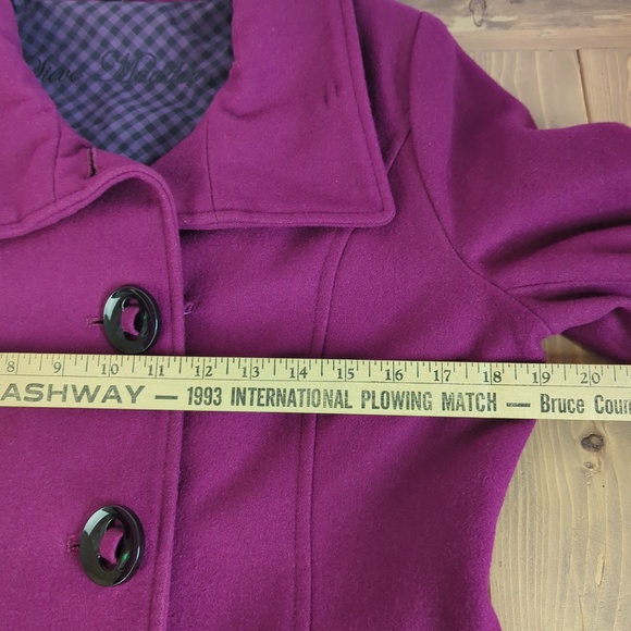 Steve Madden Purple Wool Blend Coat - Picture 9 of 15